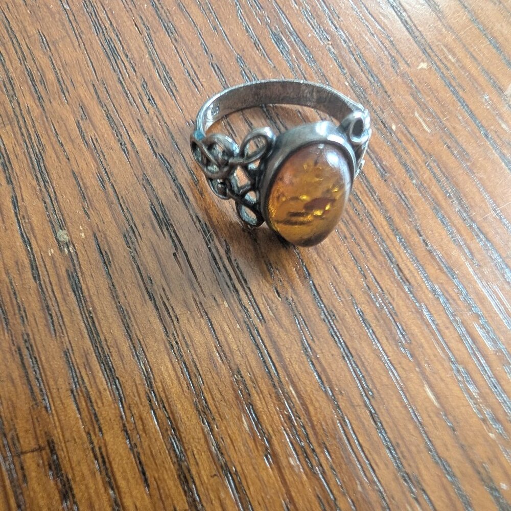 amber ring